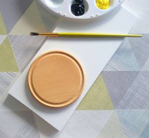 ที่รองแก้ววอลนัทพรีเมี่ยมเมเปิ้ล, วอลนัท, จานรองแก้วไม้, ที่รองแก้วกาแฟ, ที่รองแก้วเบียร์ไม้กลม - Product Image 3