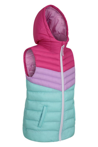 Gran oferta 2025, chaleco cortavientos para exteriores, chaleco de burbujas de Invierno para mujer, chaleco acolchado de bloque de Color, chalecos Acolchados transpirables con el mejor OEM - Product Image 3