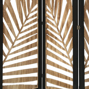 48'' W X 67'' H Modern 3-Panel Solid Wood <b>Folding</b> <b>Screen</b> <b>Room</b> <b>Divider</b> Indoor Bamboo Movable <b>Divider</b> for Bedroom - Product Image 2