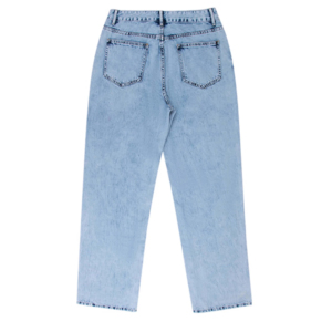 Jeans de Mezclilla Elásticos de Moda para Mujer, de Alta Calidad, Corte Bootcut, Cintura Alta, Fruncidos, Acampanados - Product Image 3