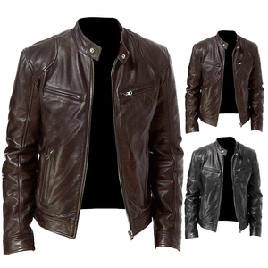 High Quality Genuine <b>Leather</b> <b>Jacket</b> for Men-Eco-Friendly <b>Winter</b> Design with Customizable Options and OEM Service - Product Image 3