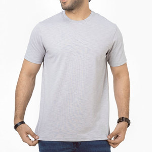 เสื้อยืดผู้ชายสีทึบทำจากผ้าฝ้ายสำหรับฤดูร้อน - Product Image 1