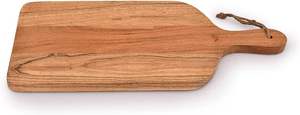 Planche à découper en bois de hêtre robuste avec poignée 100% biologique Idéale pour hacher Servir et Utilisation en cuisine Planche durable - Product Image 4