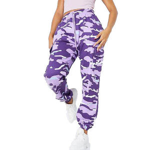 Pantalones Cargo de Algodón para Mujer, Diseño de Diseñador Famoso, Pantalones Deportivos de Cintura Alta con Estilo Apilado - Product Image 4
