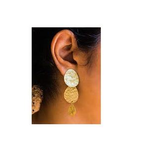 Pendientes de latón con diseño de moda, aros de oreja rellenos de oro y tamaño personalizado, precio barato con uso hecho a mano pulido - Product Image 6