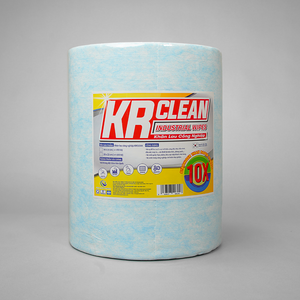 Krclean Chiffons de nettoyage industriels écologiques de haute qualité, rouleau de serviettes de lavage de voiture de style uni, lingettes pour salles blanches, tissu non tissé - Product Image 4