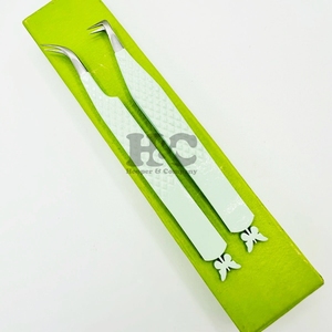 แหนบต่อขนตาแบบมืออาชีพ ดีไซน์รูปผีเสื้อ ผลิตจากสแตนเลส ทนทาน รับทำโลโก้ส่วนตัว ป้องกันแม่เหล็ก จับแน่น สำหรับขนตาแบบมิงค์ - Product Image 3