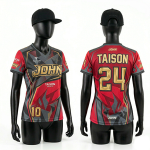 เสื้อแข่งอีสปอร์ตหญิง พรีเมียม 180 GSM ผ้าโพลีเอสเตอร์ผสมสแปนเด็กซ์ ระบายอากาศได้ดี สีม่วง เขียว ทอง ดีไซน์ลายแผง  โลโก้แบบซับลิเมชั่นสั่งทำได้ - Product Image 4