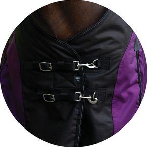 Couvertures de selle d'équitation résistantes aux taches et brodées avec logo personnalisé, tissu en nylon et polyester stable - Product Image 4