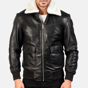 Blouson d'aviateur d'automne à séchage rapide écologique et coupe-vent personnalisé pour hommes doublure en fausse fourrure en coton à manches longues en toile décontractée pour - Product Image 3