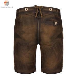 Shorts en cuir allemand respirants et à séchage rapide pour hommes MESS SPORTS de bonne qualité, avec logo personnalisé et service OEM - Product Image 2