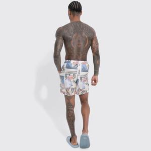 Short de jogging d'été décontracté avec logo personnalisé avec cordon imprimé Short de basket-ball imprimé sur tout pour hommes Streetwear pour hommes - Product Image 1
