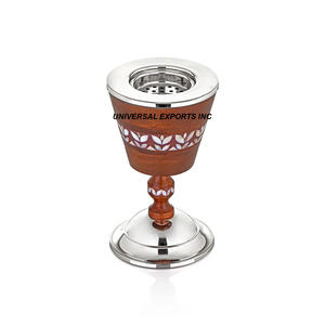 Blanc Et Or Fini Designer Bakhoor Brûleur Qualité Supérieure Fait Main En Gros De Luxe En Bois Mubkhar - Product Image 5