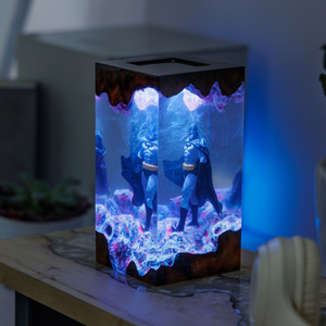 Custom Epoxy <b>Lamp</b>, Epoxy Resin <b>Lamp</b>, Custom Epoxy Resin <b>Lamp</b>, Resin Wood Art <b>Lamp</b>, Custom Night Light, Handmade Gift, Birthday - Product Image 5