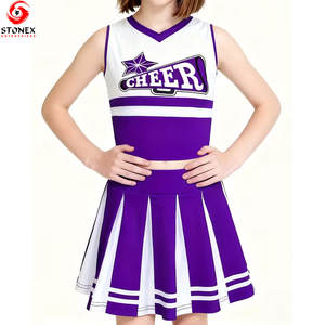 Uniformes de Animadora Únicos de Alta Calidad, Tallas Grandes, Precio de Fábrica, Impresión Digital, Colores y Tallas Personalizadas, 100% - Product Image 5