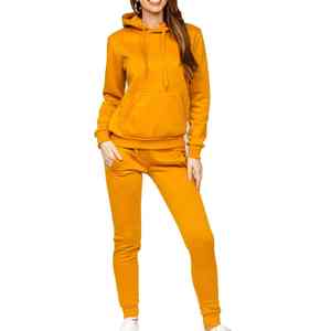 Chándal Ligero de Otoño para Mujer 2025, de Alta Calidad, con Capucha, 100% Algodón, Estampado |   Conjunto Casual de Dos Piezas con Logotipo Personalizado, Transpirable - Product Image 4