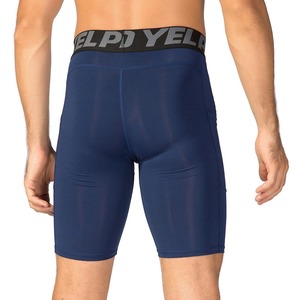 Short de compression taille haute pour homme en tissu recyclé écologique Impression numérique Séchage rapide personnalisé Léger Résistant aux odeurs - Product Image 3