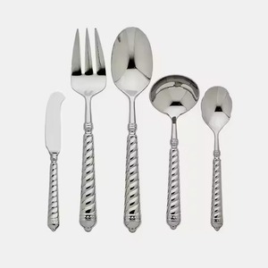 Ensemble de couverts, fourchette, cuillère, couteau, acier inoxydable, métal, couverts de table, ustensiles de cuisine pour restaurant, hôtel - Product Image 3