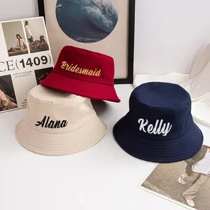 Custom Embroidered Performance Fisherman Bucket <b>Hats</b> for Men and <b>Women</b> <b>Summer</b> Outdoor Headwear with Logo Sun Protection - Product Image 2