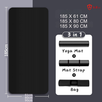 Tapete de Yoga Extra Grueso de NBR Antideslizante y Ecológico con Correa y Bolsa, Venta al por Mayor de Fábrica OEM