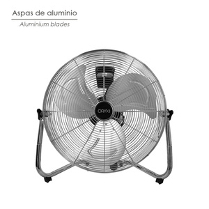 Ventilatore da pavimento cromato 120 Watt O/50 cm. - Product Image 4