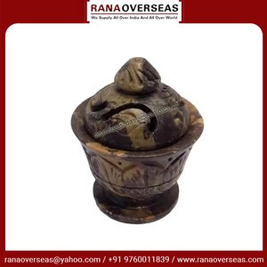 Increíble grado mejor calidad tallado a mano Mini esteatita Sindoor/Vermillion caja con tapa para el Templo del hogar y recuerdo de boda - Product Image 2