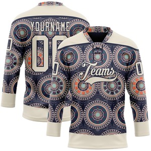 Maillot de hockey sur glace rétro style Pro à lacets, personnalisable pour équipe, 100% polyester, antibactérien, séchage rapide, unisexe adulte - Product Image 5