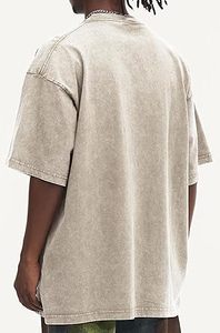 Ropa deportiva informal transpirable prendas de vestir exteriores Sun Faded Stone Wash Vintage camiseta en blanco suelta gimnasio Fit camisetas Fade adultos camisa personalizada - Product Image 2