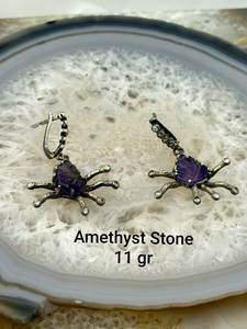 Pendientes de Plata de Ley 925 con Rubíes, Hechos a Mano, de Lujo, con Piedras Preciosas Rojas, Personalizables con Cualquier Piedra - Product Image 5