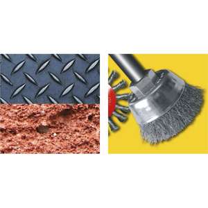 Brosse circulaire ondulée Stanley avec tige en acier pour une utilisation polyvalente - Product Image 1