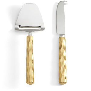 Haute qualité en gros argent coupe-fromage beurre épandeur fourchettes plume Design poignée avec 3 couleurs différentes en acier inoxydable - Product Image 4