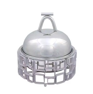 Marmite en métal de luxe personnalisée avec design moderne plaqué or chauffe-plat de fantaisie nouvelle casserole finie personnalisée - Product Image 6