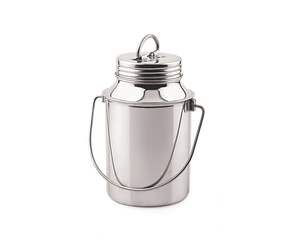 Bidon à lait en acier inoxydable de qualité alimentaire / Seau à lait avec couvercle hermétique, poignée de transport robuste, finition chromée polie miroir pour la maison et l'hôtel - Product Image 3