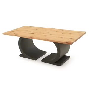 Venta al por mayor mesa de comedor muebles sala de estar personalizado rústico de madera marco de metal superior mesas de centro y restaurante mesas de comedor - Product Image 6