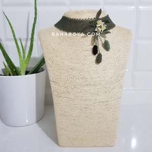 İğne Oyası Tasma Zeytin Kolye Yeşil Green Holiday Supplies Producto - Product Image 1