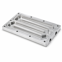 Bloc de refroidissement liquide sur mesure usiné CNC pour l'aluminium/l'acier inoxydable anodisé/zingué
