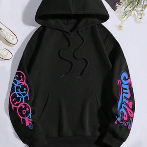 Nouveauté, sweat à capuche en tricot d'hiver pour femme, de haute qualité, tendance, avec cordon de serrage et fermeture éclair, basique, en coton mélangé - Product Image 1