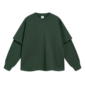 Camisetas de Algodón 100% de 380 Gramos, Impresión Personalizada, Doble Capa, Manga Corta para Hombre - Product Image 2