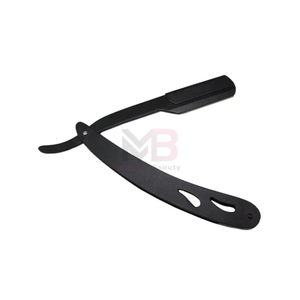 Navaja de Barbero Profesional Plegable Recta con Mango de Plástico, Hojas de Acero Inoxidable Antiácido de un Solo Filo - Product Image 4