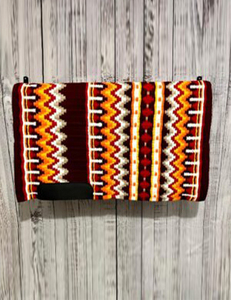 Manta de sillín occidental tradicional, almohadilla de caballo de lana para Roping Trail Ranch Rodeo Show Barrel Racing y Arena Riding - Product Image 2