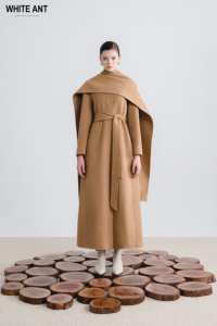 Gabardina para mujer, superventas, abrigo largo de Cachemira Miah, nuevo estilo, tela de Cachemira, papel de regalo, fabricante Original Whiteant - Product Image 4