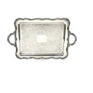 Plateau de service en métal de haute qualité avec poignée décorative pour l'affichage de table de délicieux ustensiles de cuisine - Product Image 3