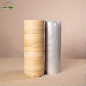 Jarrón Alto Moderno de Bambú - Jarrón Decorativo de Bambú Natural con Acabado Mate para Decoración de Interiores - Product Image 5