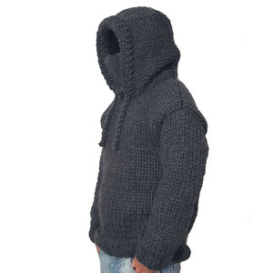 Premium Blank <b>Sherpa</b> <b>Hoodie</b> for <b>Men</b> High Quality Winter Heavyweight Cotton Blended Bulk Custom Option Embroidered Oversized - Product Image 3