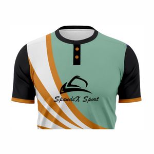 Jersey de béisbol de 2 botones de alta calidad personalizado al por mayor para unisex y sublimación - Product Image 3