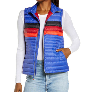 OEM vente en gros personnalisé Fuston bleu gilet à capuche bouffant pour hommes et femmes les deux sexes en nylon gilet résistant à l'eau - Product Image 1
