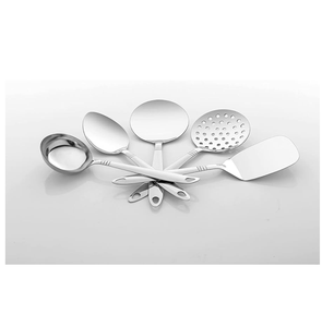 Outil de cuisine de mariage résistant à la chaleur cuillère de service en acier serveur en acier miroir réutilisable prix d'usine en gros - Product Image 3