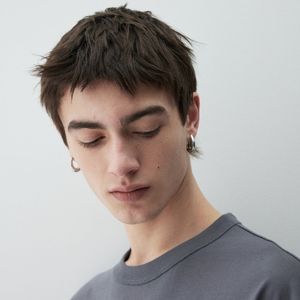 เสื้อยืดผ้าถักมีประกายแวววาวสำหรับผู้ชายเสื้อยืดผ้าคอตตอนแบบไม่มีลายสำหรับ100% โลโก้แบบกำหนดเอง - Product Image 4