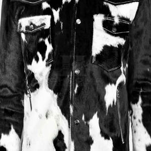 แจ็กเก็ตหนังวัวสำหรับผู้ชายเสื้อแจ็กเก็ตหนังวัวสำหรับฤดูหนาวดีไซน์ตามสั่ง - Product Image 5