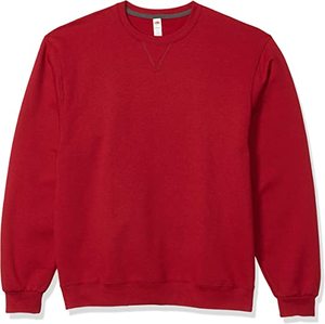 Sudadera Roja de Cuello Redondo para Hombre, Corte Regular, 100% Algodón, Felpa Francesa, Estilo Casual para Otoño - Product Image 1
